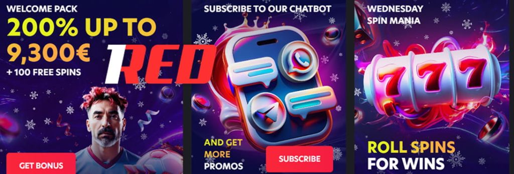 1 red casino bonus